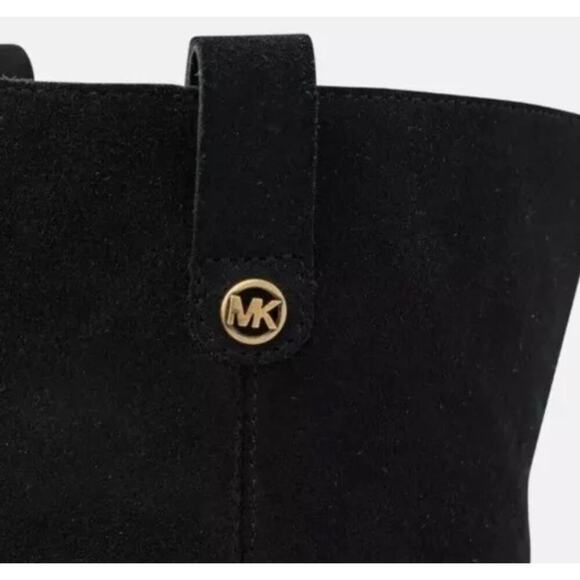 NWOB-Michael Kors Harlow Black Suede Pointed Toe Over-The-Knee Boots Size 6 - Picture 5 of 7